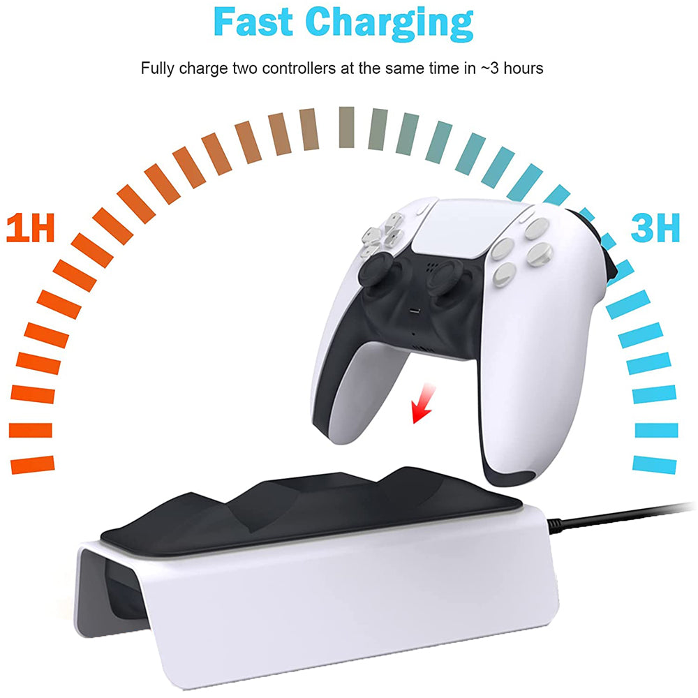 DOBE TP5-0521B Upgraded Charger Station with LED Indicator High Speed Fast Charging Dock for Sony PS5 DualSense Controller DOBE TP5-0521B Upgraded Charger Station with LED Indicator High Speed Fast Charging Dock for Sony PS5 DualSense Controller